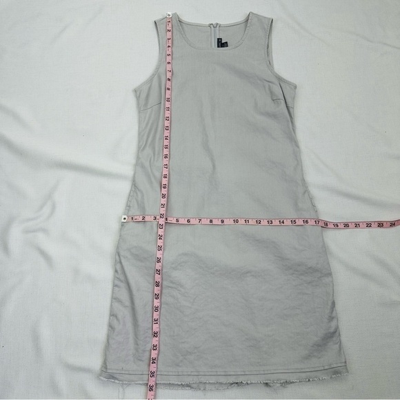 Level 99 size Small Frost Gray Linen Blend Dress - Picture 9 of 14